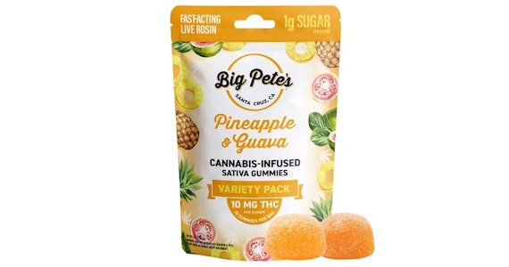 Big Pete's - Big Pete's - Pineapple & Guava Fast Acting Live Rosin Gummies - 100mg
