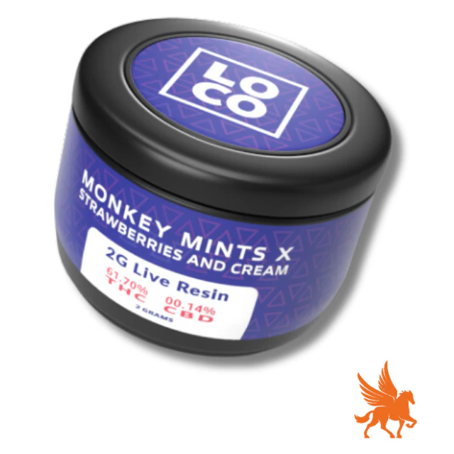 LOCO - LIVE RESIN 2G - MONKEY MINTS X STRAWBERRIES & CREAM Main Image
