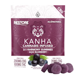 200mg CBG:100mg THC 2:1 NANO Acai Blueberry Gummies (20mg CBG / 10mg THC - 10 pack) - Kanha