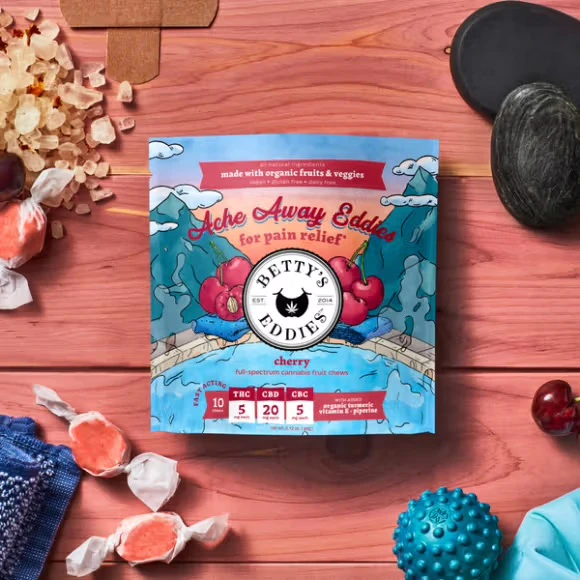 Betty's Eddies - Betty's Eddies | 10pk Fruit Chews | Cherry 1:4:0.5 THC:CBD:CBC | 100mg Main Image