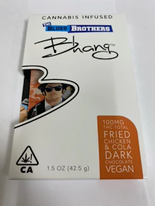 BHANG - Blues Brothers Fried Chicken and Cola Dark Chocolate 100mg Chocolate bar - Bhang