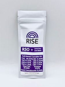 RSO + Banana Kush - Rise - 1g Live Resin