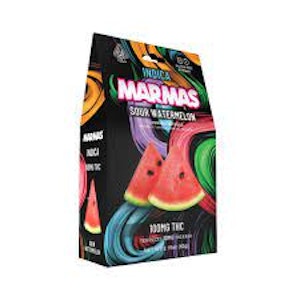 Marmas - Marmas - Sour Watermelon 10pk  Indica - 100mg