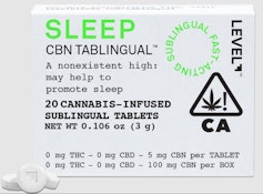 LEVEL - Capsules - CBN Tablingual - Sleep - 20PK - 100MG