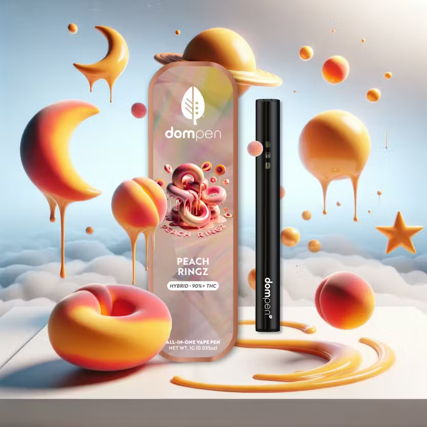 Dompen | Peach Ringz 1g (Hybrid) - AIO Vape