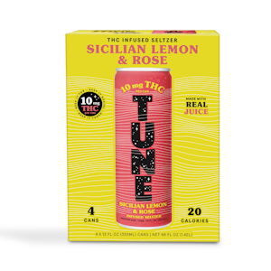 TUNE - TUNE - Sicilian Lemon & Rose - 4 pack - 40mg - Drink