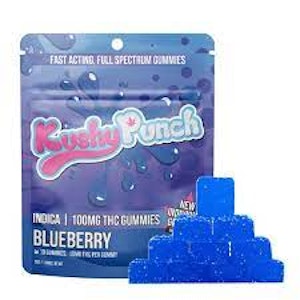 KUSHY PUNCH - Kushy Punch - Edibles - Indica - Blueberry - 100mg