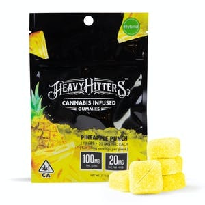 Heavy Hitters - Heavy Hitters Gummies 100mg Pineapple Punch $25