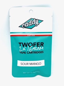 Sour Mango - Caddy - Twofer Vape Cartridge - 2 x 1g 