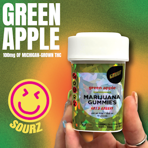 Cheef - Green Apple Sour Gummies - 100mg