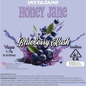 SFVOG - Honey Jane/Blueberry Kush/1g/(I)
