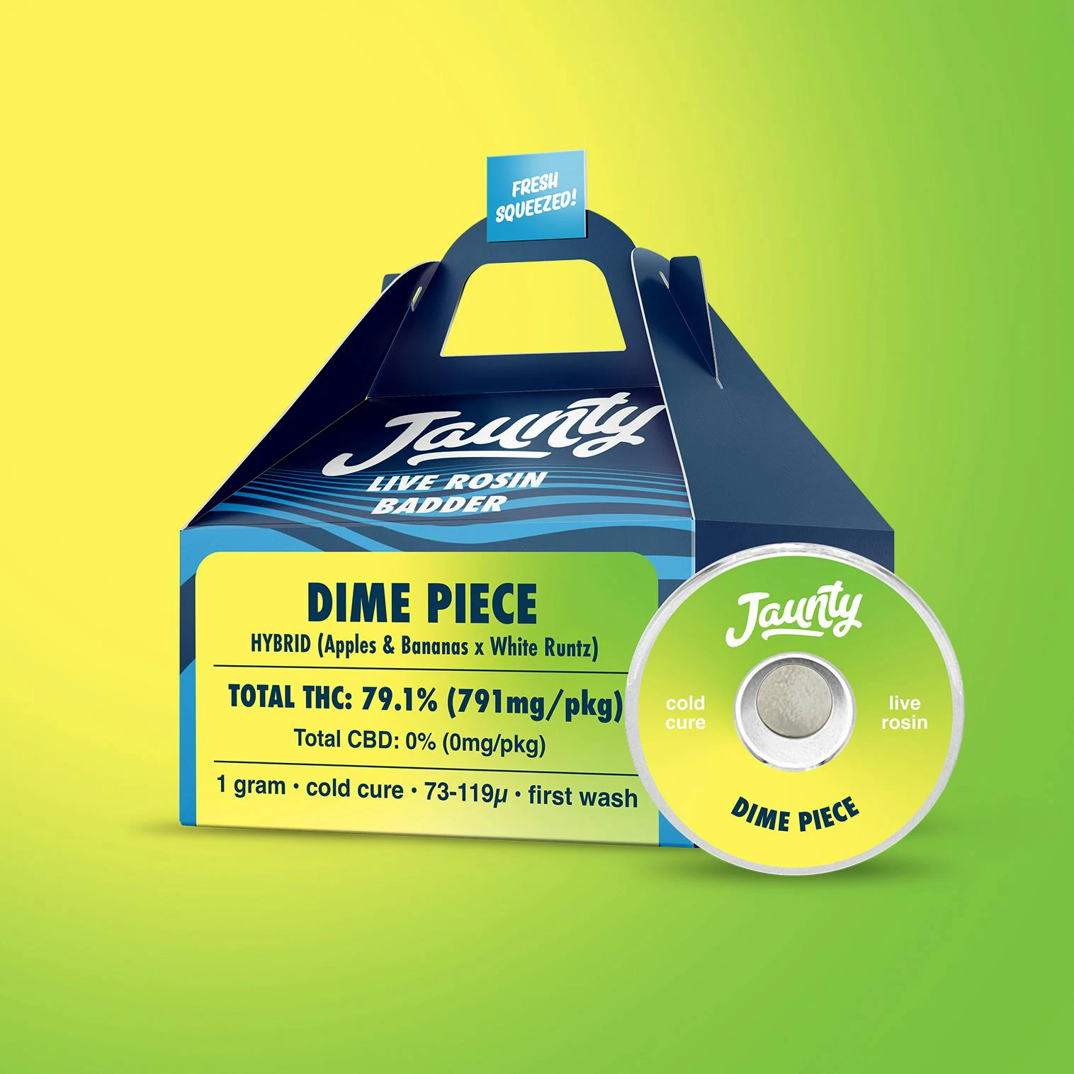 Jaunty - Jaunty - Dime Piece - 1g - Live Rosin Badder Main Image