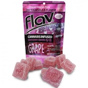 Flav | Sour Gummy Squares-Grape | 100mg