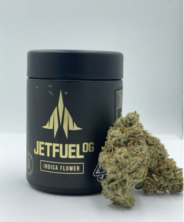 Cali Lotus Jet Fuel OG Flower 3.5g Jar Los Angeles Dispensary Menu