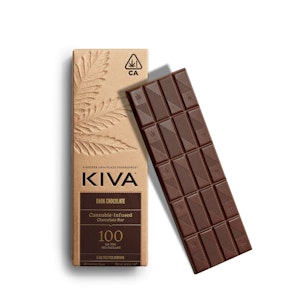 Kiva Confections - Kiva - 100mg Bar - Dark Chocolate