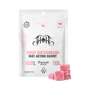 Heavy Hitters - Heavy Hitters - 100mg - 10ct Fast Acting Gummies - Sour Watermelon