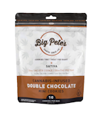 Double Chocolate Chip Sativa 100mg 10 Pack Cookies - Big Pete's