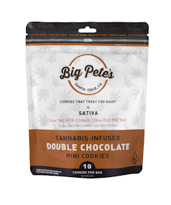 Big Pete's - Double Chocolate Chip Sativa 100mg 10 Pack Cookies - Big Pete's