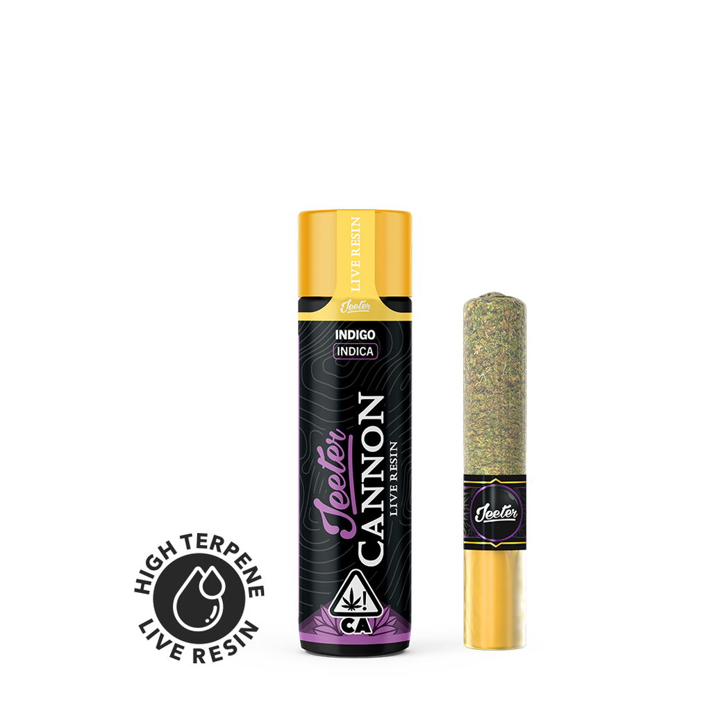 1.3g Indigo Baby Cannon Liquid Diamonds Infused Pre-Roll - Jeeters picture