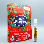 Super Sour Diesel 1g Distillate Cart - Ole' 4 Fingers