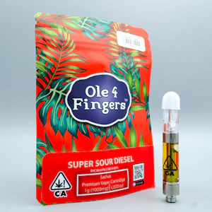 OLE'4 FINGERS - Super Sour Diesel 1g Cart - Ole' 4 Fingers