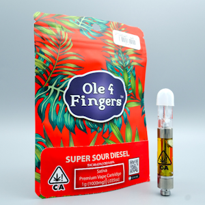 Ole' 4 Fingers - Super Sour Diesel 1g Cart - Ole' 4 Fingers