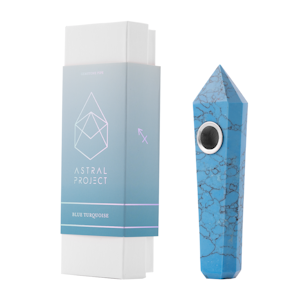 ASTRAL PROJECT - BLUE TURQUOISE GEMSTONE PIPE - ASTRAL PROJECT