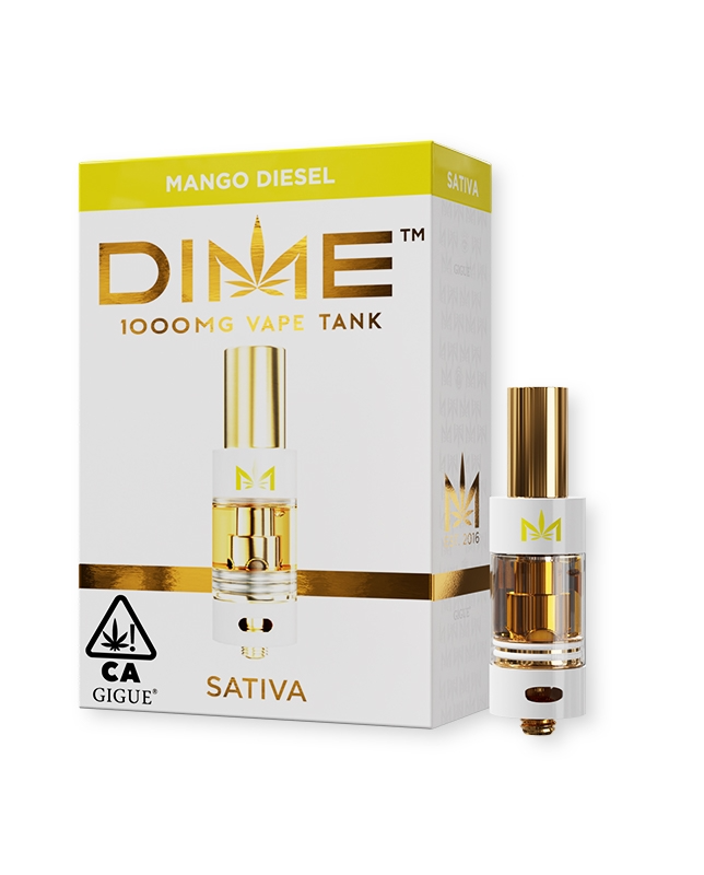 Dime Mango Diesel 1g Cartridge Recreational Cannab...