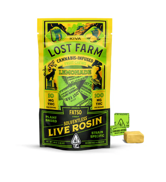 Lost Farm - Lost Farm - Lemonade x Fatso - 100mg THC Fruit Chews - 10pk Main Image