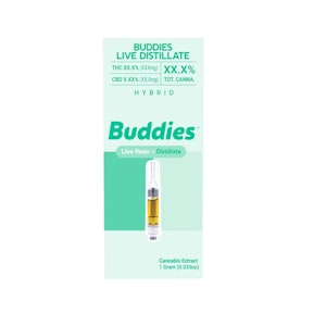 Buddies - Dosido - Live Distillate - 1g Cartridge (I) - Buddies