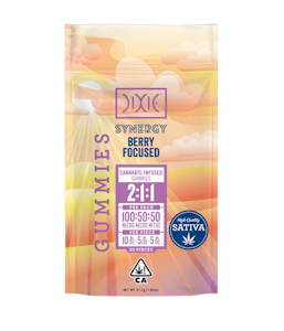Dixie - Synergy Berry Focused 2:1:1 CBG/CBD/THC 200mg Gummies - Dixie