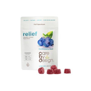 Relief Huckleberry Basil CBD Gummies [24 ct]