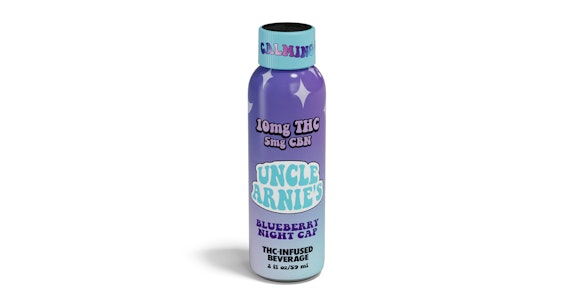 UNCLE ARNIE'S - Uncle Arnie's - 4:1 THC:CBN Blueberry Night Cap Beverage - 2oz