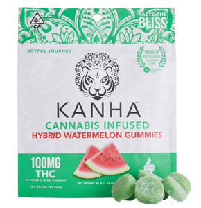 Kanha Edibles - 100mg THC Kanha Hybrid Watermelon Gummies
