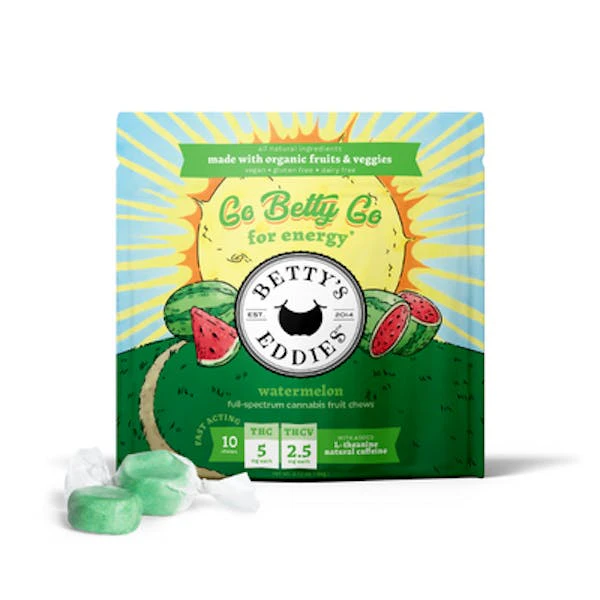 Betty's Eddies -  Watermelon Chews | [THC/THCV/CBG] | 10pk | (50mg) Main Image