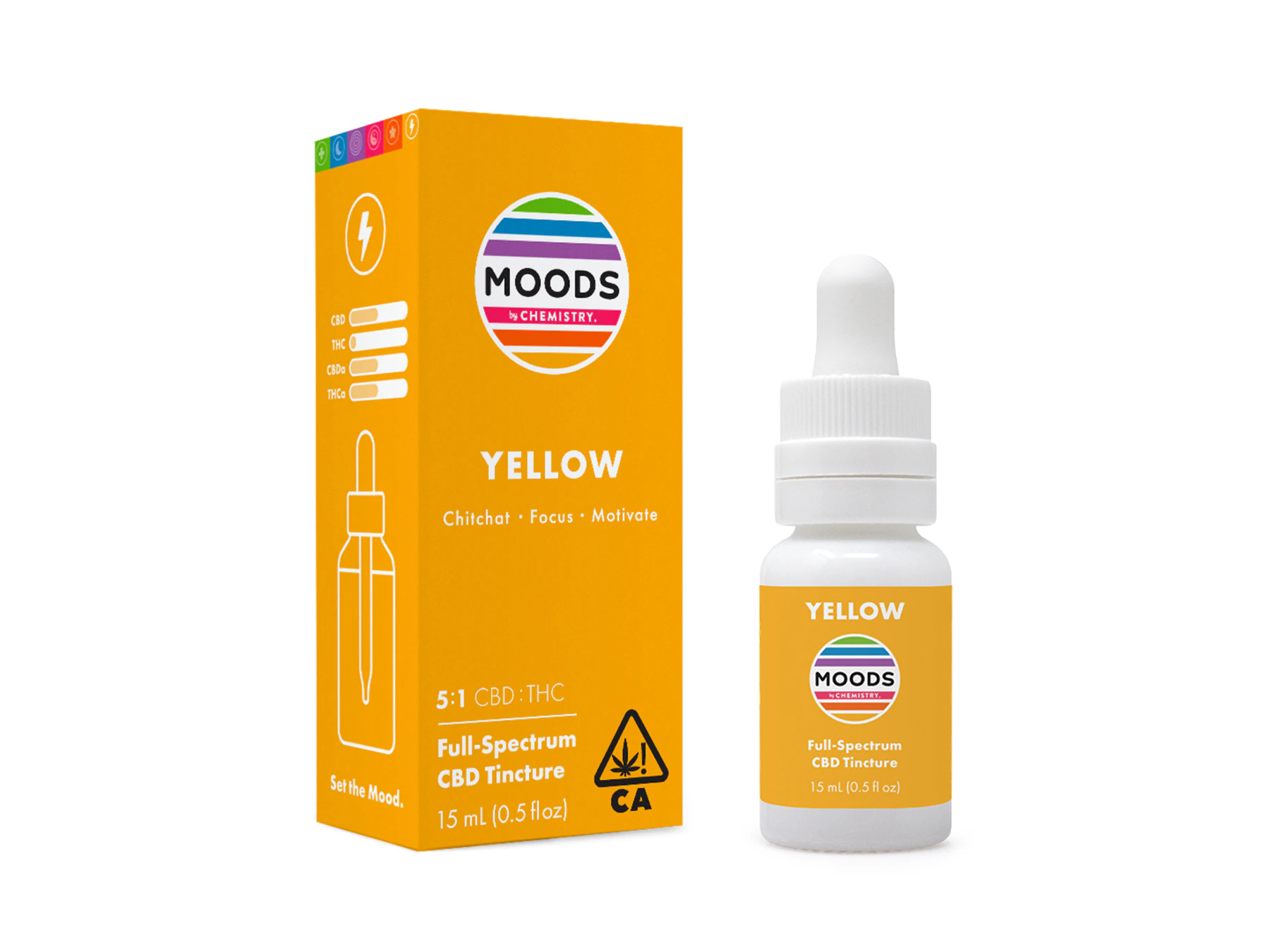 Chemistry - Yellow Tincture - CBD:THC - 5:1 - Chemistry Moods Main Image