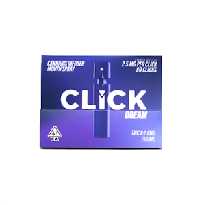 Click - Dream 1:2 THC:CBD Spray 200mg - Click