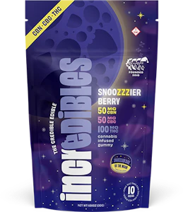 incredibles - IncrEdibles | Gummies (10ct) | Snoozzzierberry 2:1:1 CBN | 100mg