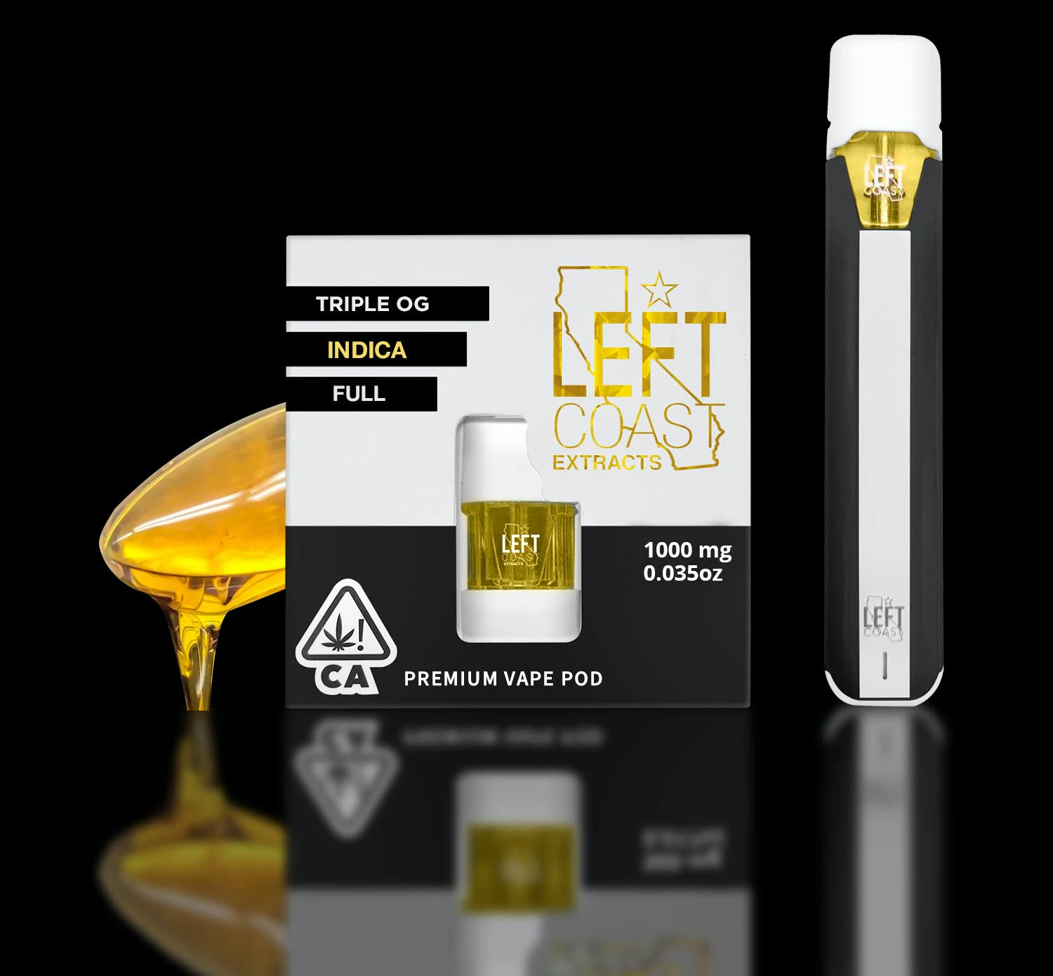 LEFT COAST - Tripple OG POD - Live Resin - .5g (I) - Left Coast Main Image