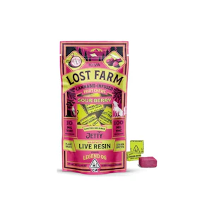 KIVA - Sour Berry (Legend OG) | Lost Farm Chews 100mg | Kiva