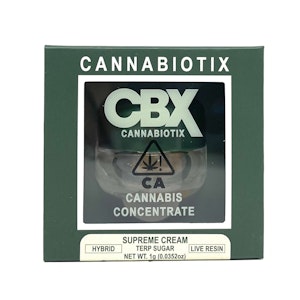 CANNABIOTIX - CBX: SUPREME CREAM 1G TERP SUGAR