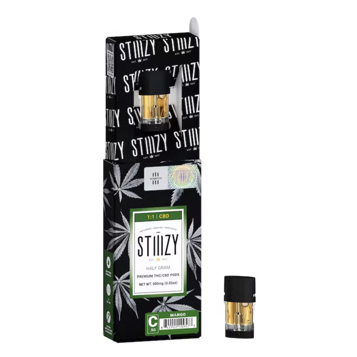 STIIIZY - .5g 1:1 CBD Mango (STIIIZY Pod) Main Image