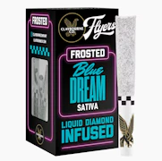 Claybourne Co. - 2.5g - 5ct Flyers Frosted Infused Pre Rolls - Blue Dream