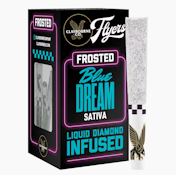 Claybourne Co. - 2.5g - 5ct Flyers Frosted Infused Pre Rolls - Blue Dream