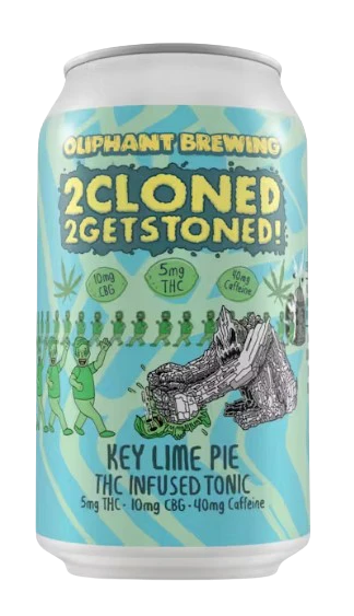 OLIPHANT BREWING - Oliphant 10mg - 2Cloned 2GetStoned - 12oz Main Image