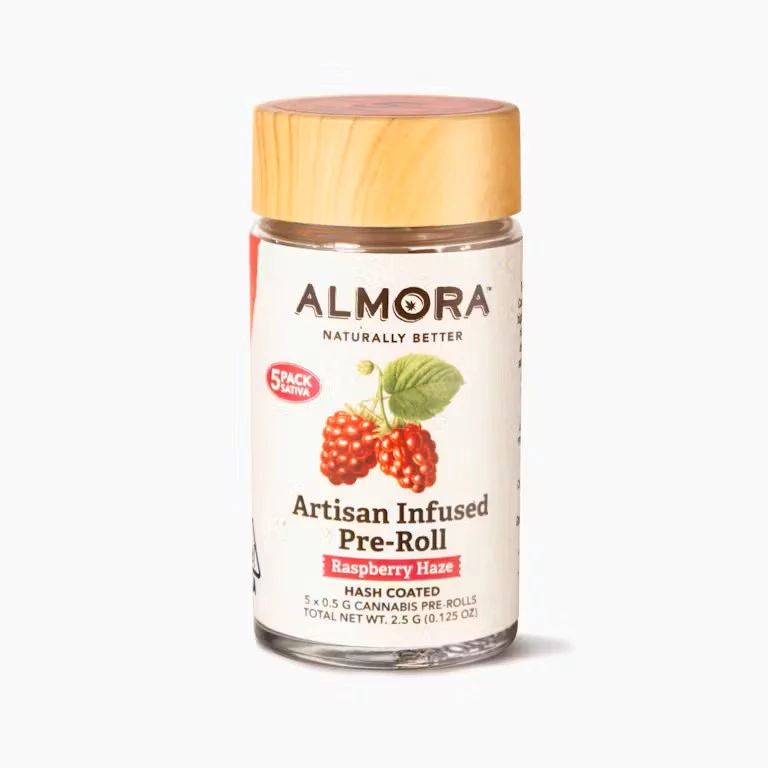 ALMORA FARMS - Almora - Preroll - Infused - 5pk - Raspberry Haze Main Image