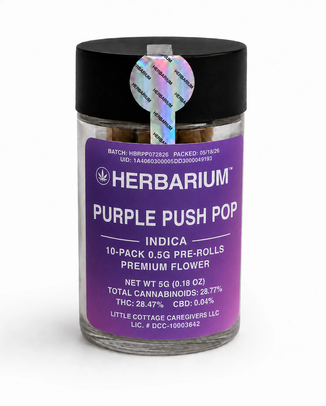Herbarium - Herbarium | Purple Push Pop | Indica 10-pack Pre Roll Main Image