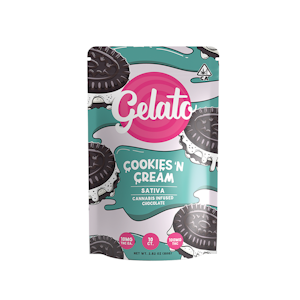 Gelato - Cookies 'N Cream 100mg Chocolate Bar - Gelato