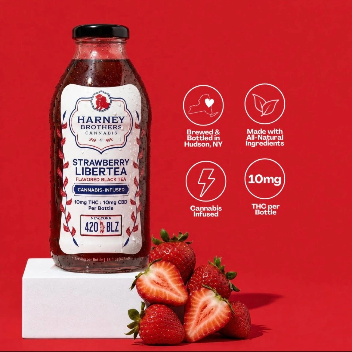 Harney Brothers - Harney Brothers - Strawberry Libertea Bottle - 10mg Main Image