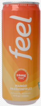 Feel - Feel- Mango Passionfruit 10mg Seltzer (with caffeine) Main Image